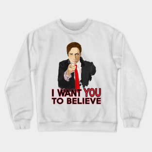 Mulder I Want To Believe Crewneck Sweatshirt